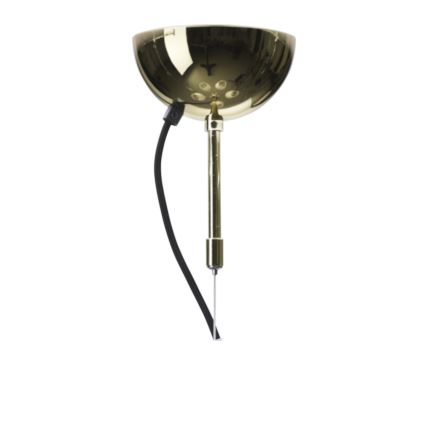 ByRydens - Kábelre függesztett LYNF csillár, 5x E14/8W/230V, sárgaréz/fehér