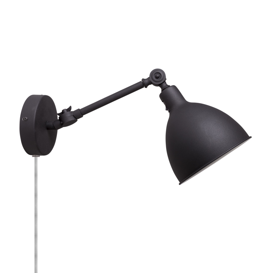 ByRydens - Fali lámpa BAZÁR MINI 1xE27/5W/230V fekete