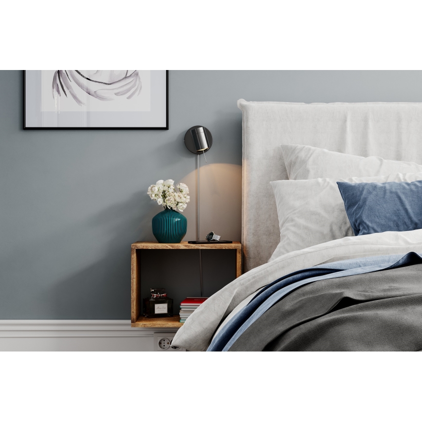 ByRydens - Dimmelhető fali spotlámpa CORRECT 1xGU10/7W/230V fekete