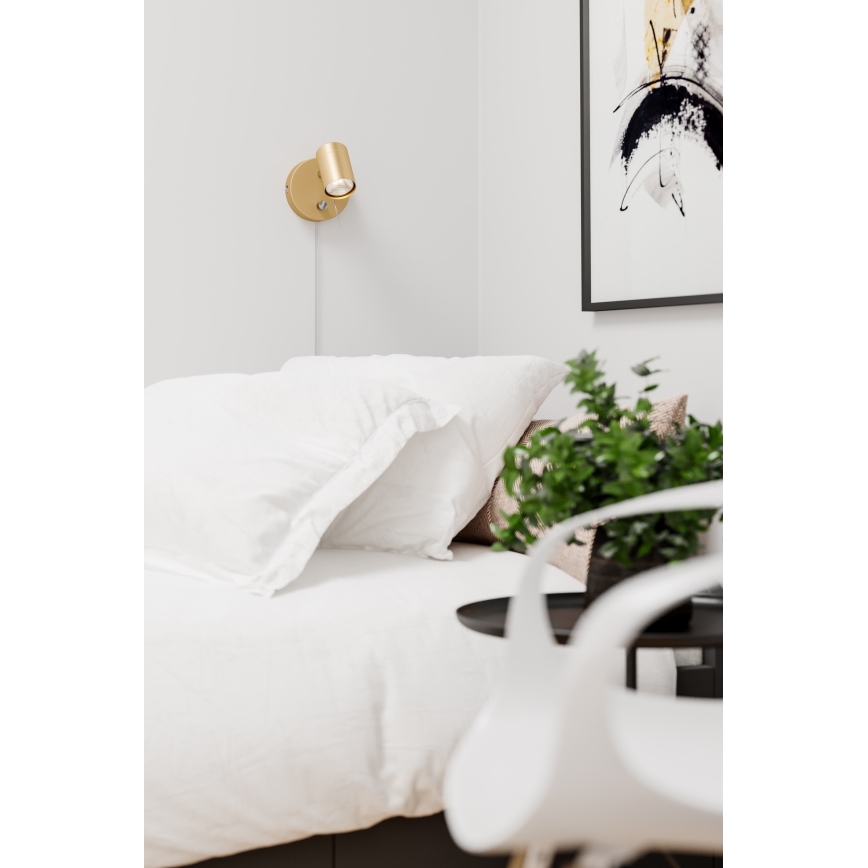 ByRydens - Dimmelhető fali spotlámpa CORRECT 1xGU10/7W/230V arany