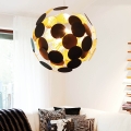 ByRydens - Csillár zsinóron PLANET 4xE14/5W/230V fekete/arany átm. 50 cm