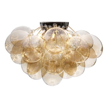 ByRydens - GROSS mennyezeti lámpatest 6xG9/8W/230V füstszínű/barna, átmérő 70 cm