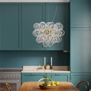 ByRydens - Kábeles csillár GROSS 8xG9/5W/230V átlátszó