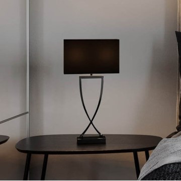 ByRydens - OMEGA asztali lámpa 1xE27/5W/230V fekete