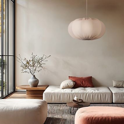 CAFEE kábeles csillár 1xE27/40W/230V, átm. 52 cm, bézs