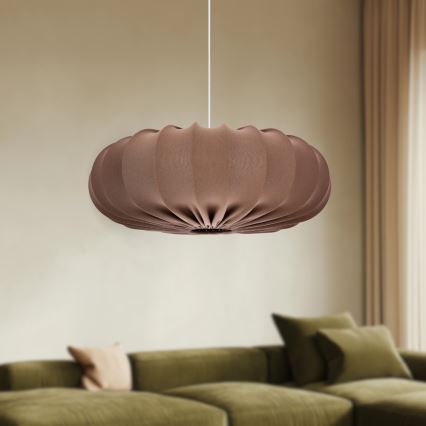 CAFEE kábellel függeszthető csillár 1xE27/40W/230V, Ø 66 cm, barna