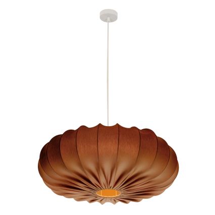 CAFEE kábellel függeszthető csillár 1xE27/40W/230V, Ø 66 cm, barna