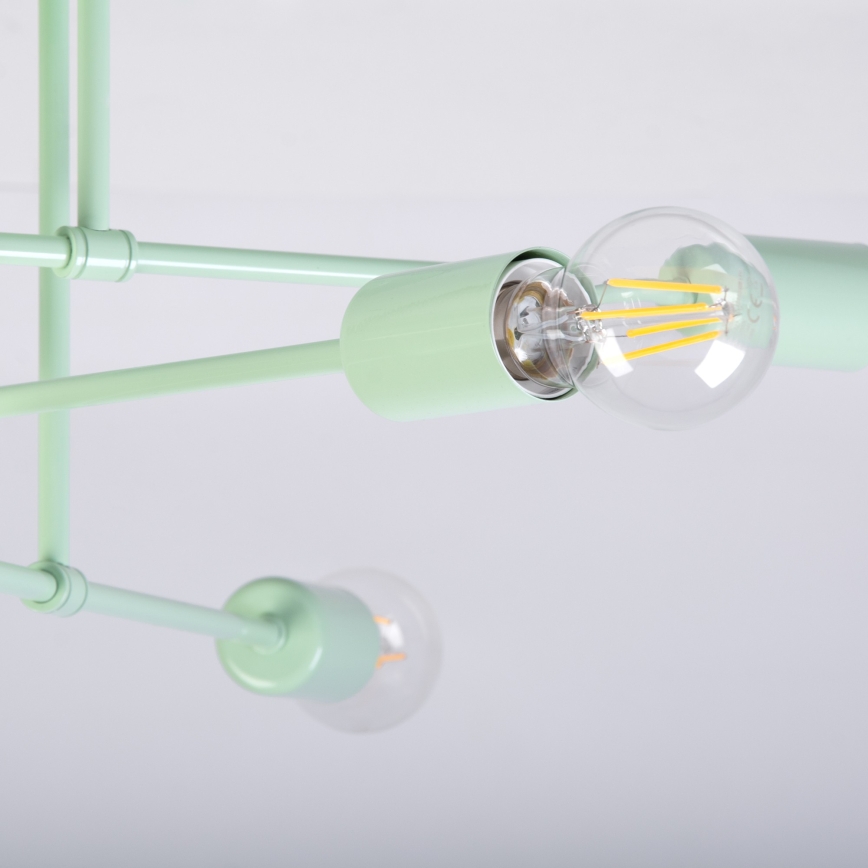CAMBRIDGE felületre szerelhető csillár 6xE27/15W/230V zöld