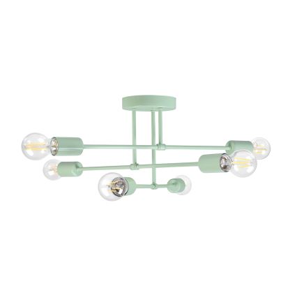 CAMBRIDGE felületre szerelhető csillár 6xE27/15W/230V zöld
