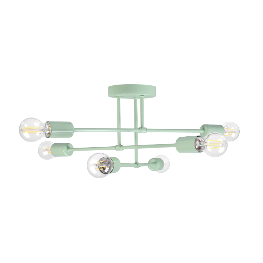 CAMBRIDGE felületre szerelhető csillár 6xE27/15W/230V zöld