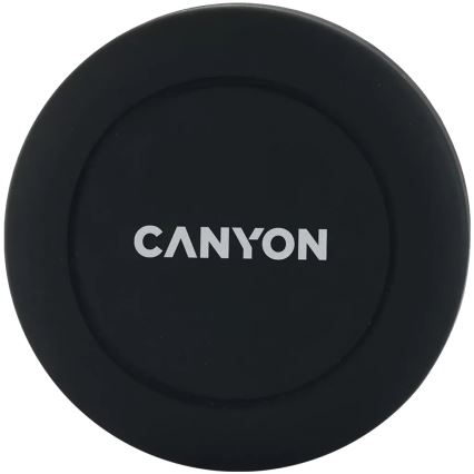 Canyon - Mágneses autós telefontartó, kerek, fekete