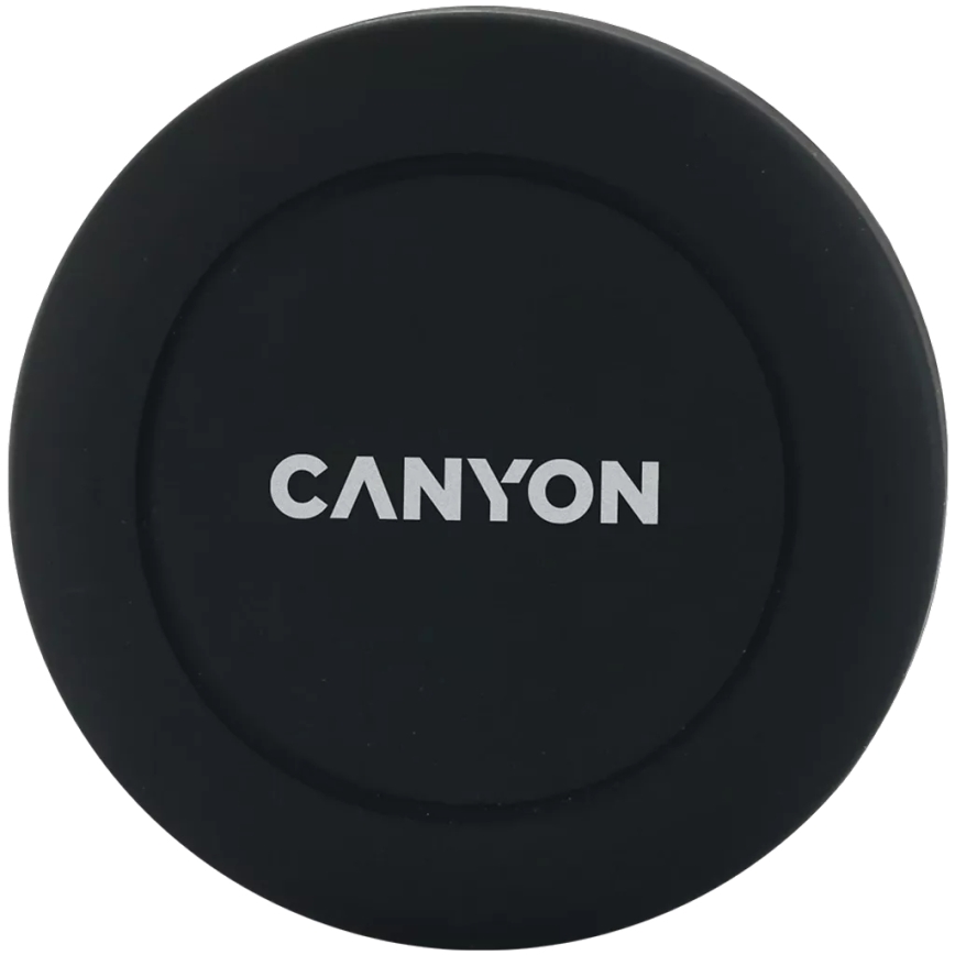 Canyon - Mágneses autós telefontartó, kerek, fekete