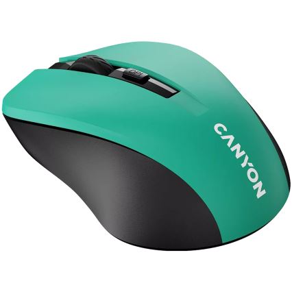 Canyon - Vezeték nélküli egér 800/1000/1200 DPI 2xAAA zöld