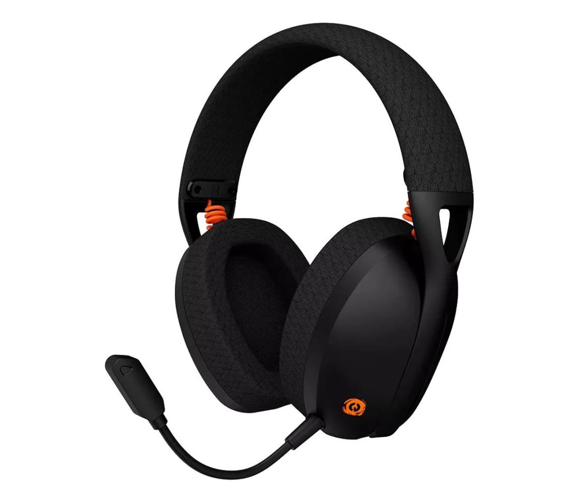 Canyon vezeték nélküli mikrofonos fejhallgató, 400 mAh, fekete CND