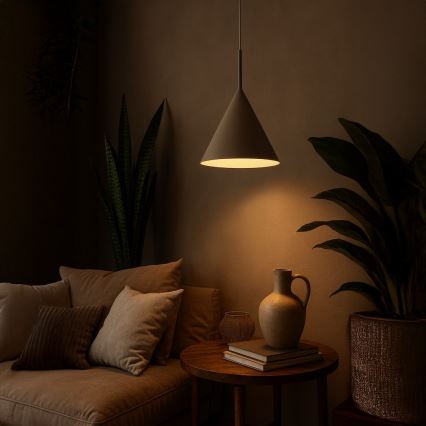 CAPITAL kábeles csillár 1xGX53/15W/230V, átmérő 32 cm, taupe