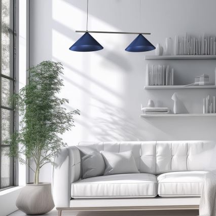 CAPITAL kábeles csillár 2xGX53/15W/230V, kék