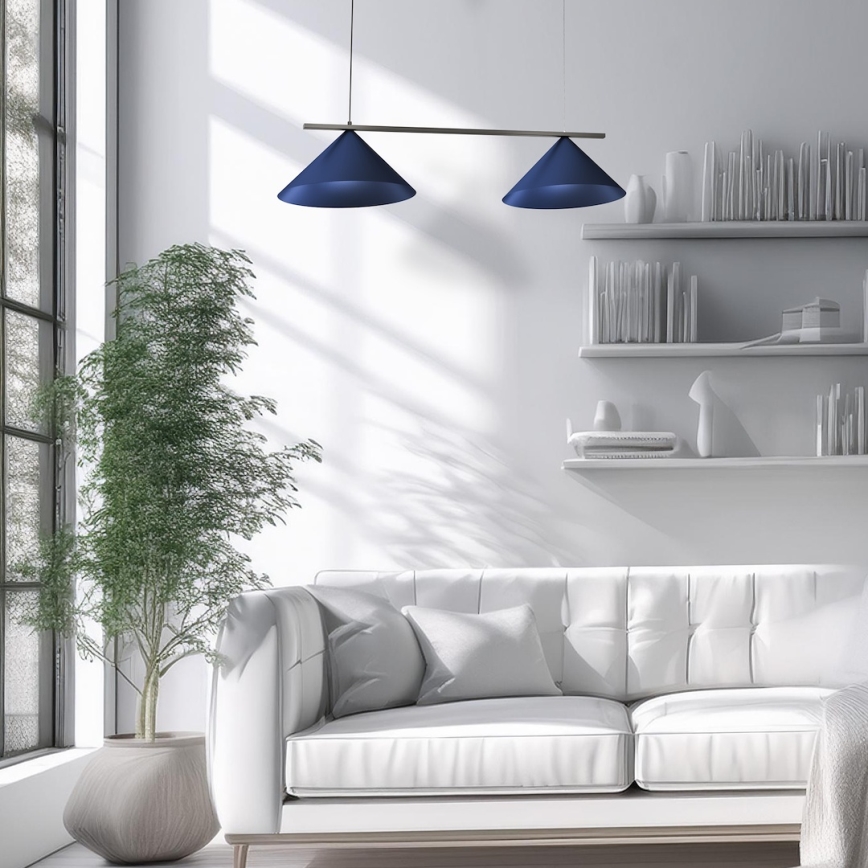 CAPITAL kábeles csillár 2xGX53/15W/230V, kék