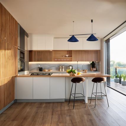 CAPITAL kábeles csillár 2xGX53/15W/230V, kék