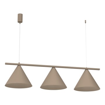 CAPITAL kábeles csillár 3xGX53/15W/230V bézs
