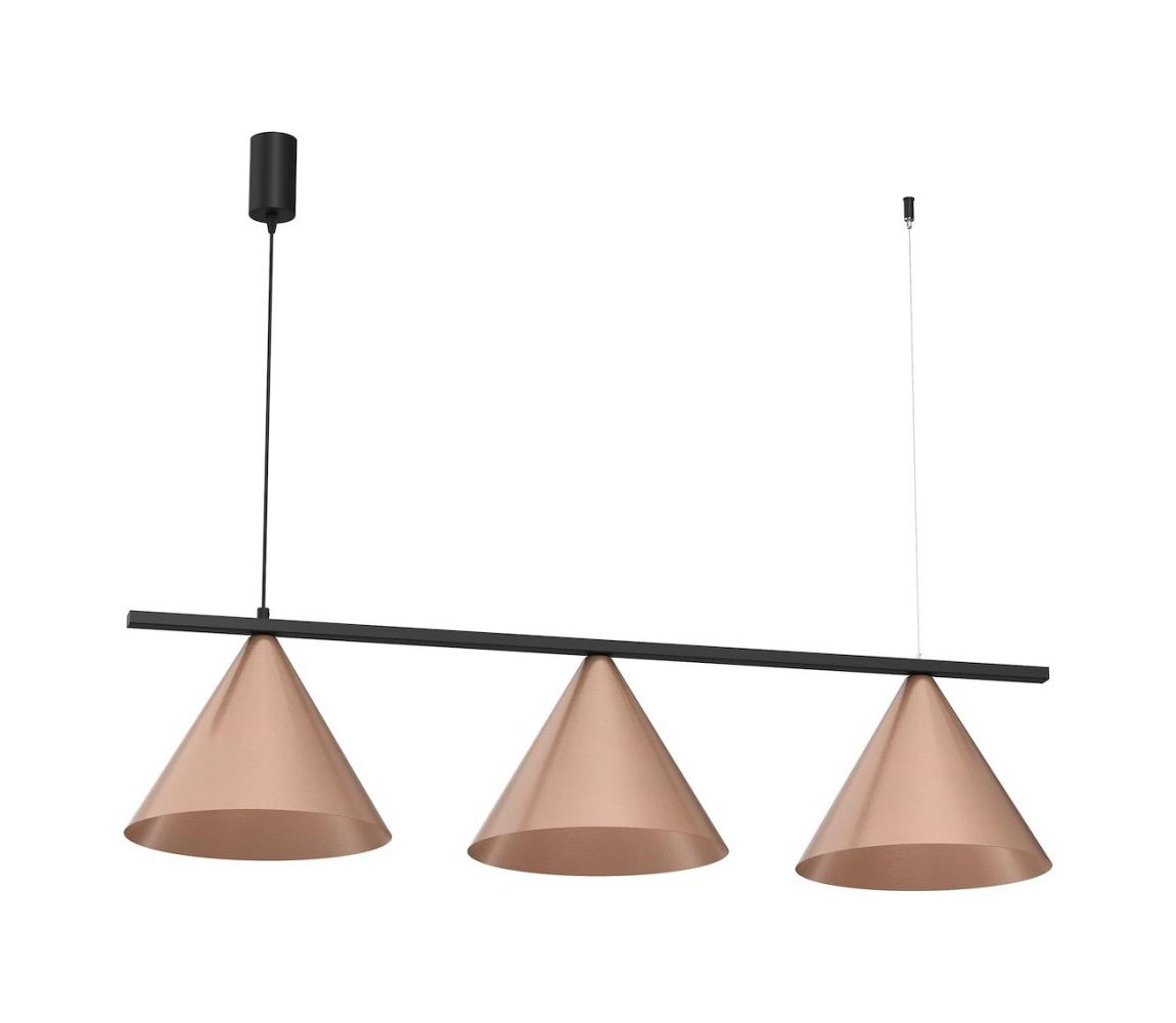 CAPITAL kábeles csillár 3xGX53/15W/230V rózsaarany MLP0940