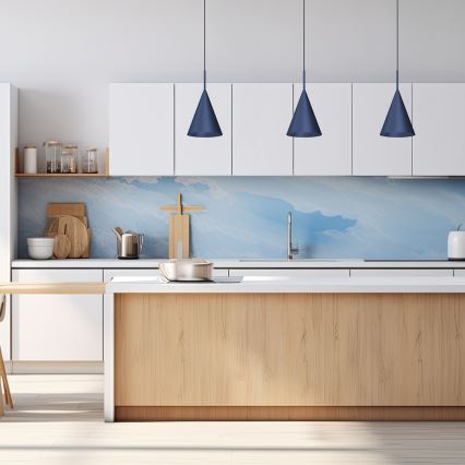 CAPITAL kábeles függőlámpa 1xGX53/15W/230V Ø 17 cm kék