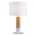 CARROL asztali lámpa 1xE27/40W/230V fehér/barna