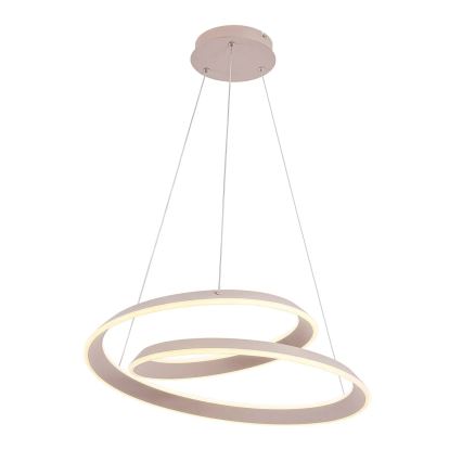 CASHMERE LED kábeles függőlámpa, 75 W/230 V, átmérő 60 cm, fehér
