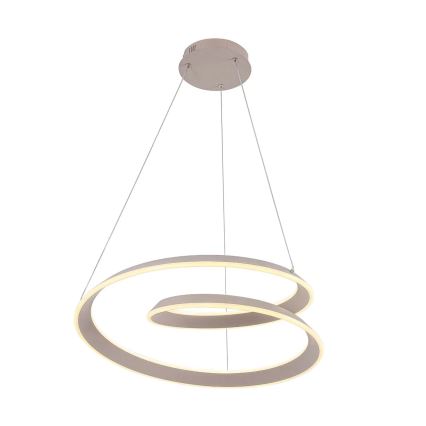 CASHMERE LED kábeles függőlámpa, 75 W/230 V, átmérő 60 cm, fehér
