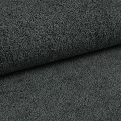 CASTELO jobb oldali, L-alakú, kihúzható sarokkanapé tárolóval, sötétszürke