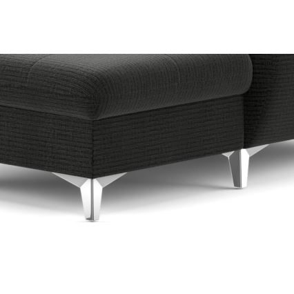 Kihajtható sarokkanapé tárolóhellyel U alakban CATANIA balos grafit