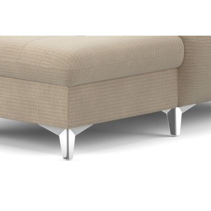 Kihajtható sarokkanapé tárolóhellyel U alakban CATANIA balos bézs