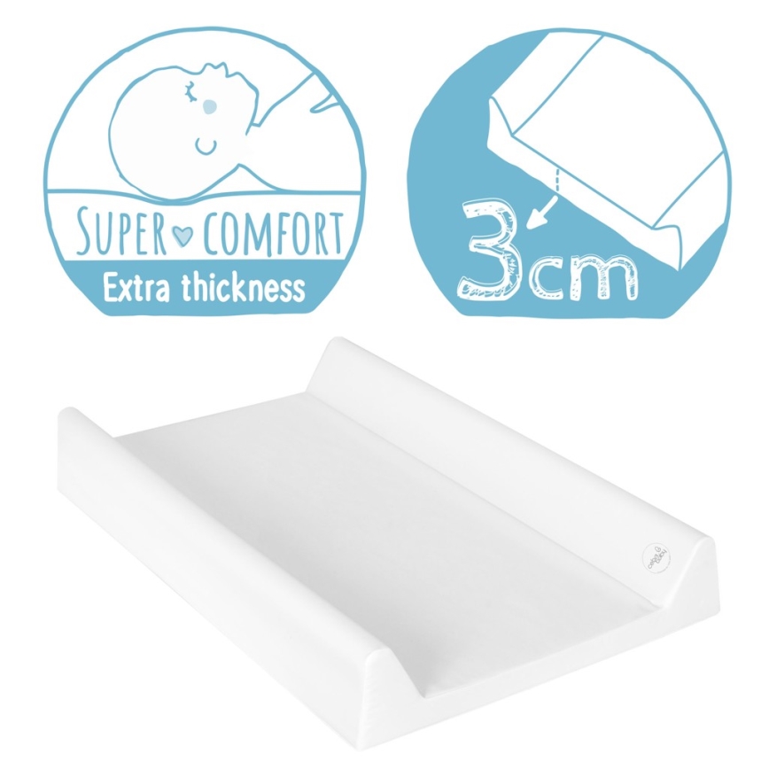 CebaBaby - Pelenkázó alátét rögzített lappal kétoldalú COMFORT 50x70 cm rózsaszín