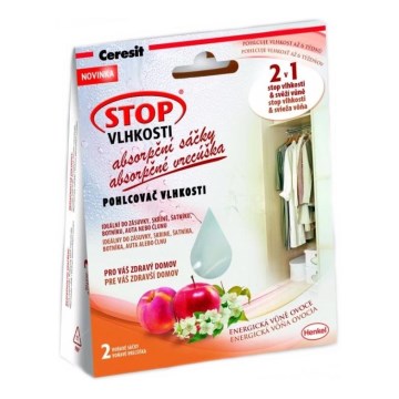 Ceresit - Nedvességelnyelő tasakok 2×50 g, élénk gyümölcsös illat