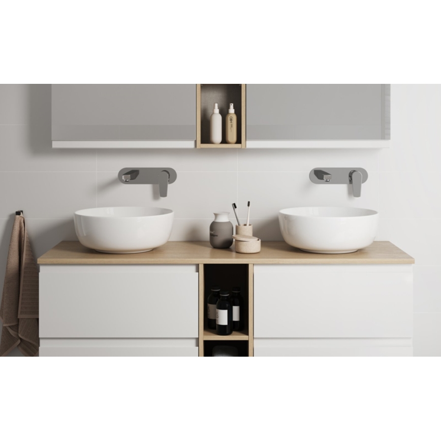 Cersanit K116-048-ECO - MODUO ráültethető mosdó, átmérő 40 cm, kerámia/fényes fehér