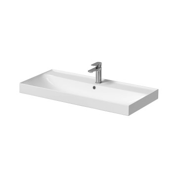Cersanit K120-011 - LARGA beépíthető mosdó 46x100 cm, kerámia, fényes fehér