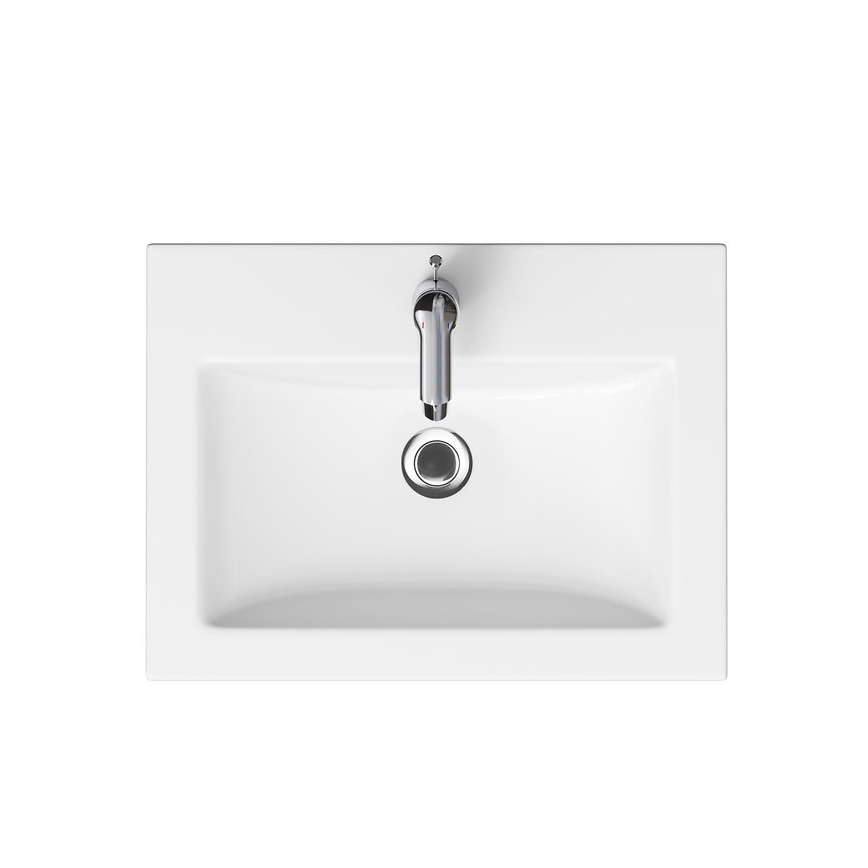 Cersanit K32-003-BOX - COMO mosdó ráépíthető/falra szerelhető 45x60 cm kerámia/fényes fehér