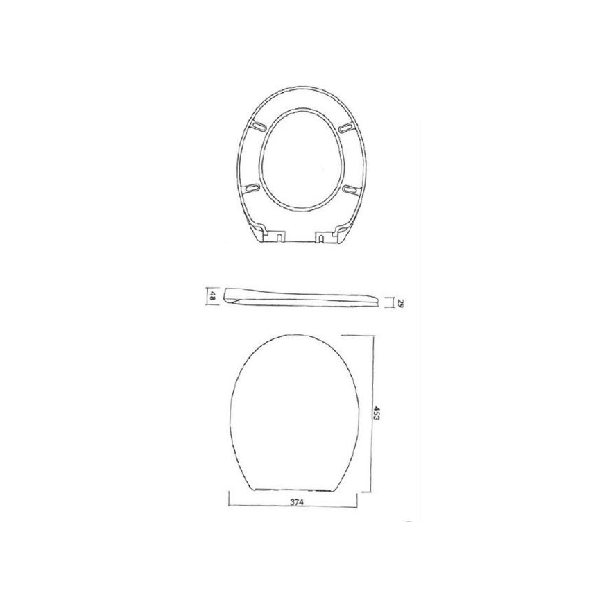 Cersanit K98-0074 - PRESIDENT SoftClose WC ülőke fehér