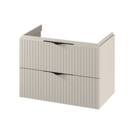 Cersanit S1015-003 - Függesztett mosdó alatti fürdőszobaszekrény TIRSO 80x55x45 cm bézs