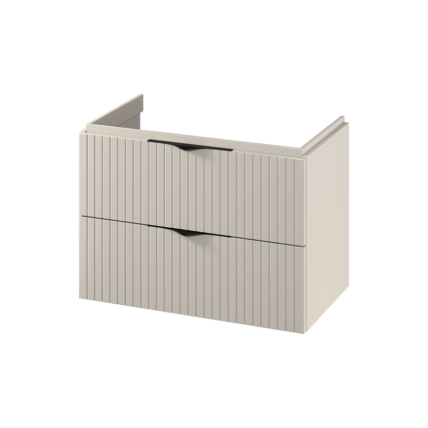 Cersanit S1015-003 - Függesztett mosdó alatti fürdőszobai szekrény TIRSO 80x45 cm bézs