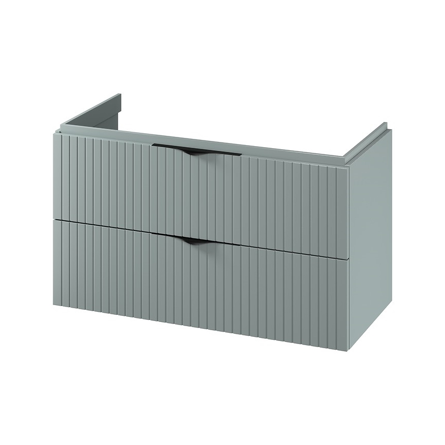 Cersanit S1015-012 - TIRSO 100x45 cm falra szerelhető mosdó alatti szekrény, mentazöld