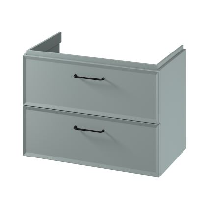 Cersanit S1017-004 - Függesztett mosdó alatti fürdőszobaszekrény MILLE 80x55x45 cm mentazöld