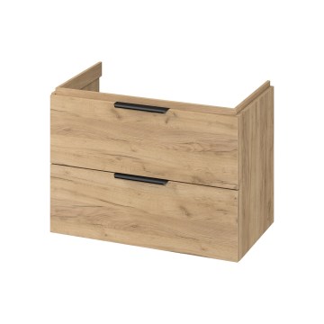 Cersanit S598-047-DSM - MALIKA 80x45 cm falra szerelhető mosdó alatti fürdőszobaszekrény, tölgy