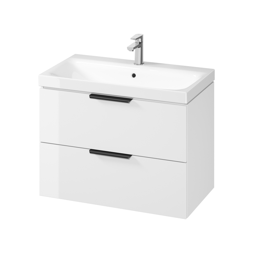 Cersanit S598-048-DSM - Falra szerelhető mosdó alatti fürdőszobai szekrény MALIKA 80x45 cm fehér