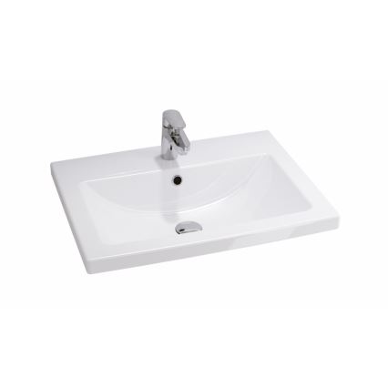 Cersanit S801-147-DSM - Falra szerelhető fürdőszobai szekrény mosdóval LARA 60x45 cm fehér