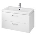 Cersanit S801-149-DSM - Falra szerelhető fürdőszobai szekrény mosdóval LARA 80x46x45 cm fehér