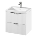 Cersanit S801-545 - Függesztett fürdőszobai szekrény mosdóval TIRSO 60x60x45 cm fehér