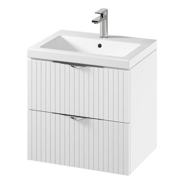 Cersanit S801-545 - Függesztett fürdőszobai szekrény mosdóval TIRSO 60x60x45 cm fehér