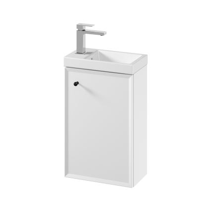Cersanit S801-568 - MILLE 40x22 cm falra szerelhető fürdőszobai szekrény mosdóval, fehér