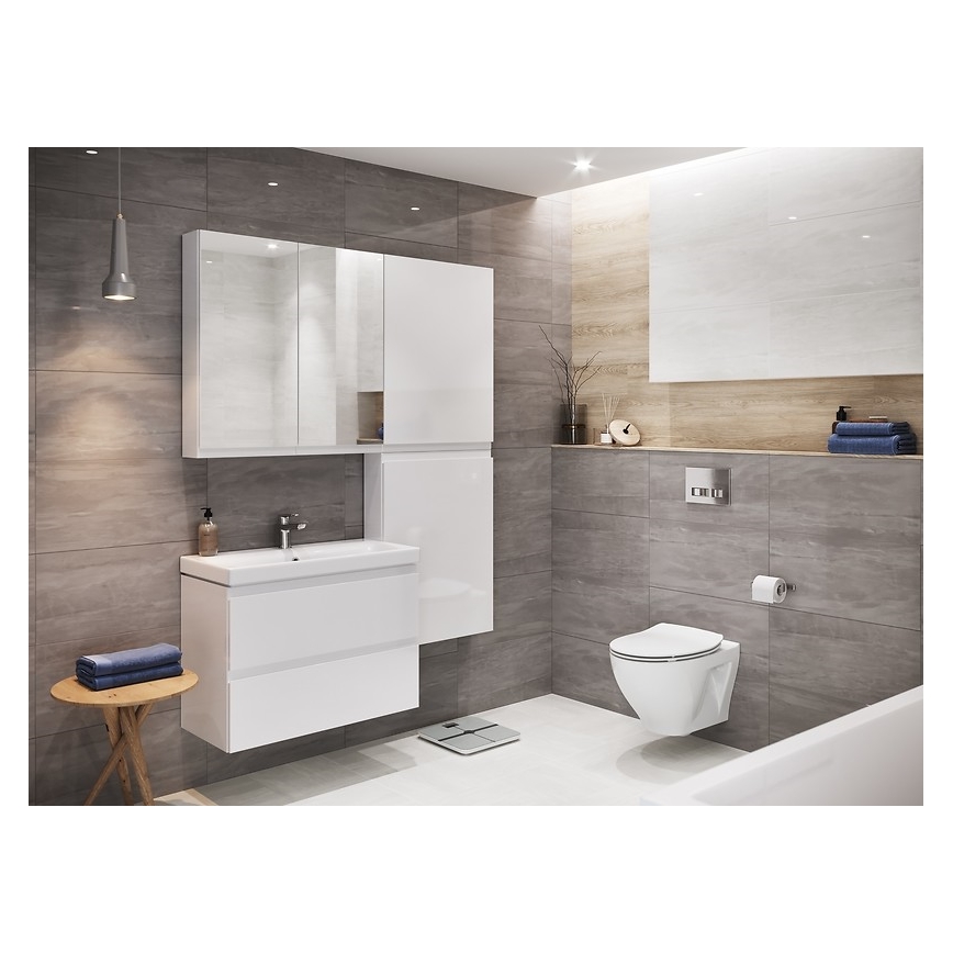 Cersanit S929-018 - MODUO 80x59,5 cm fürdőszobai tükrös szekrény