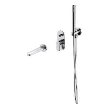 Cersanit S952-035 - Fürdőkád szett CREA falba építhető csapteleppel, fényes króm